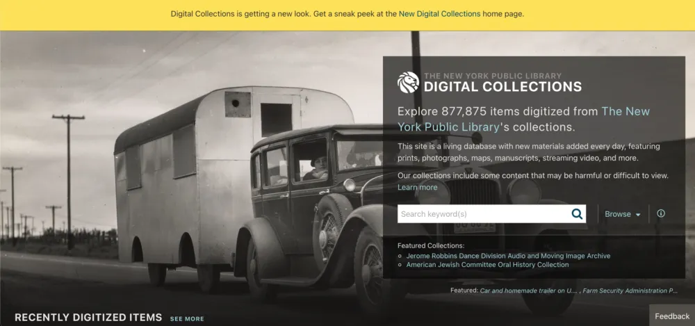 Digital Collections of The New York Public Library