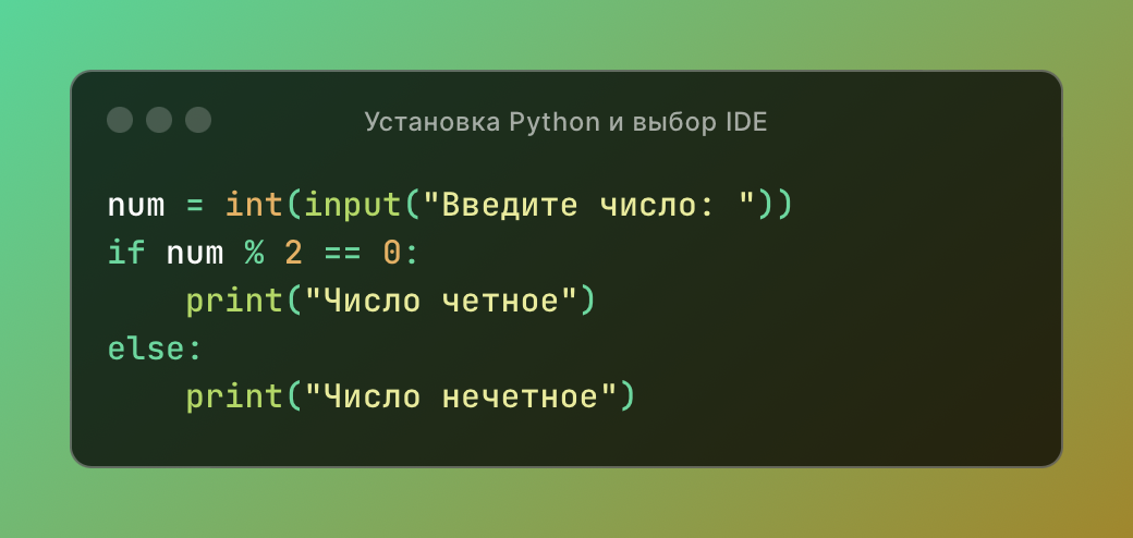 Установка Python и выбор IDE (Integrated Development Environment)